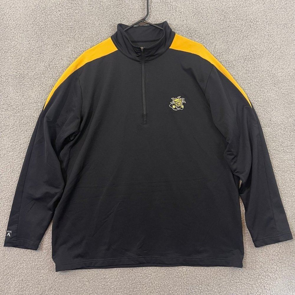 Wichita State Shockers Antigua Quarter 1/4 Zip Sweater Men’s XL Black‎ Jacket